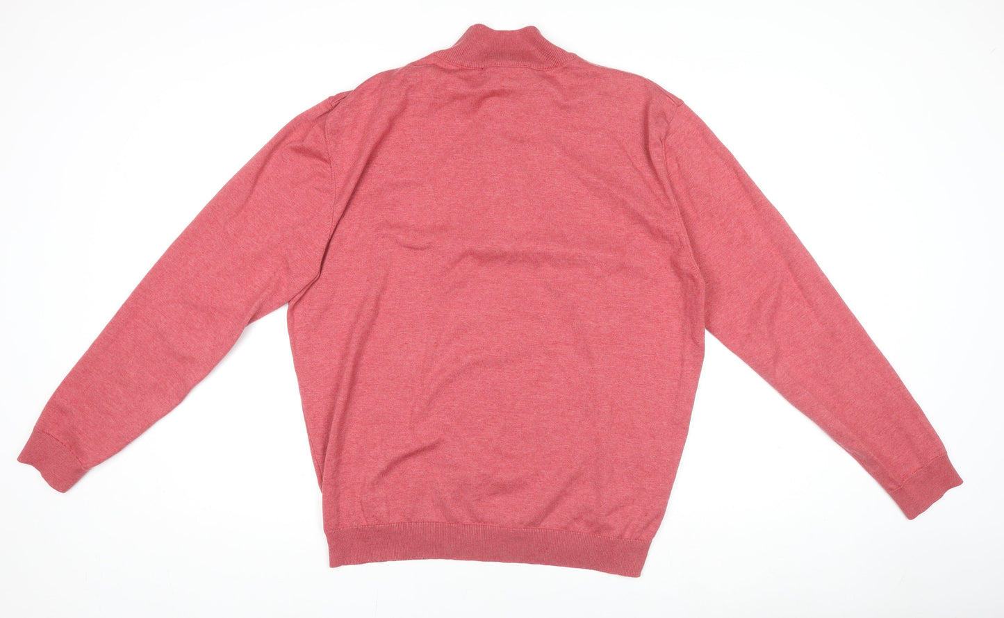 Paul Costelloe Women’s Red Henley High Neck Jumper 2XL