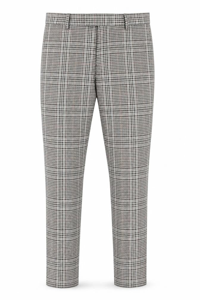 River Island Men's Multicoloured Check Slim Chino Trousers 32W 34L