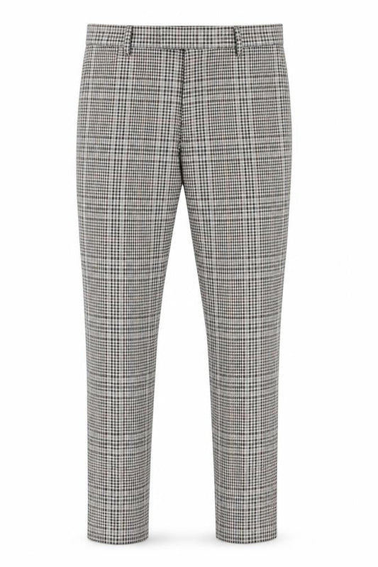 River Island Men's Multicoloured Check Slim Chino Trousers 32W 34L