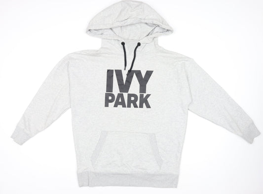 Ivy Park Womens Grey Pullover Hoodie Jumper Size M Regular Fit