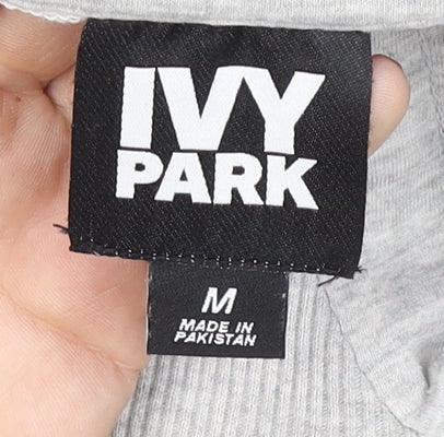 Ivy Park Womens Grey Pullover Hoodie Jumper Size M Regular Fit