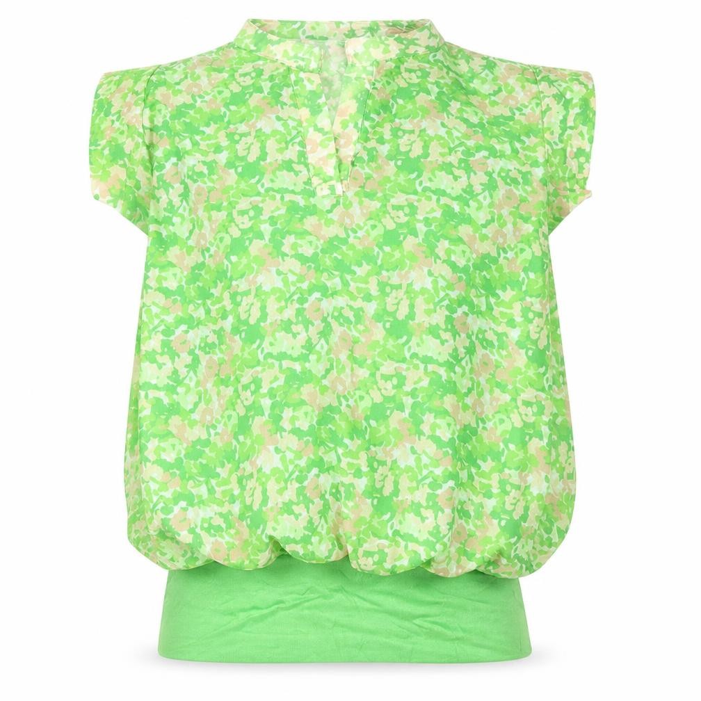 Kate & Pippa Women's Green Floral Tunic Blouse Size S