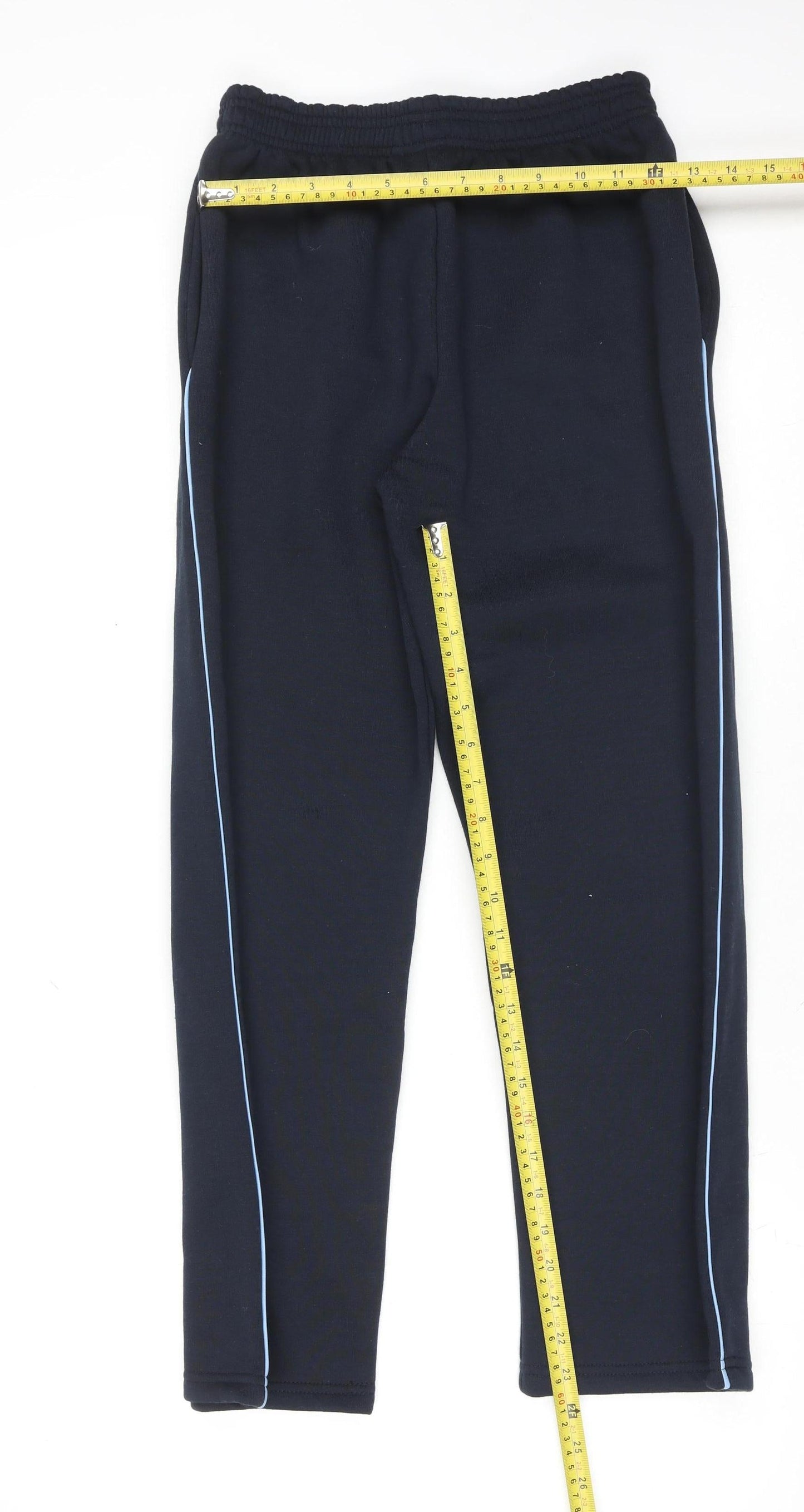 Lynch's of Marino Girls Black 10-11 Years Track Pants Cotton Blend School Joggers