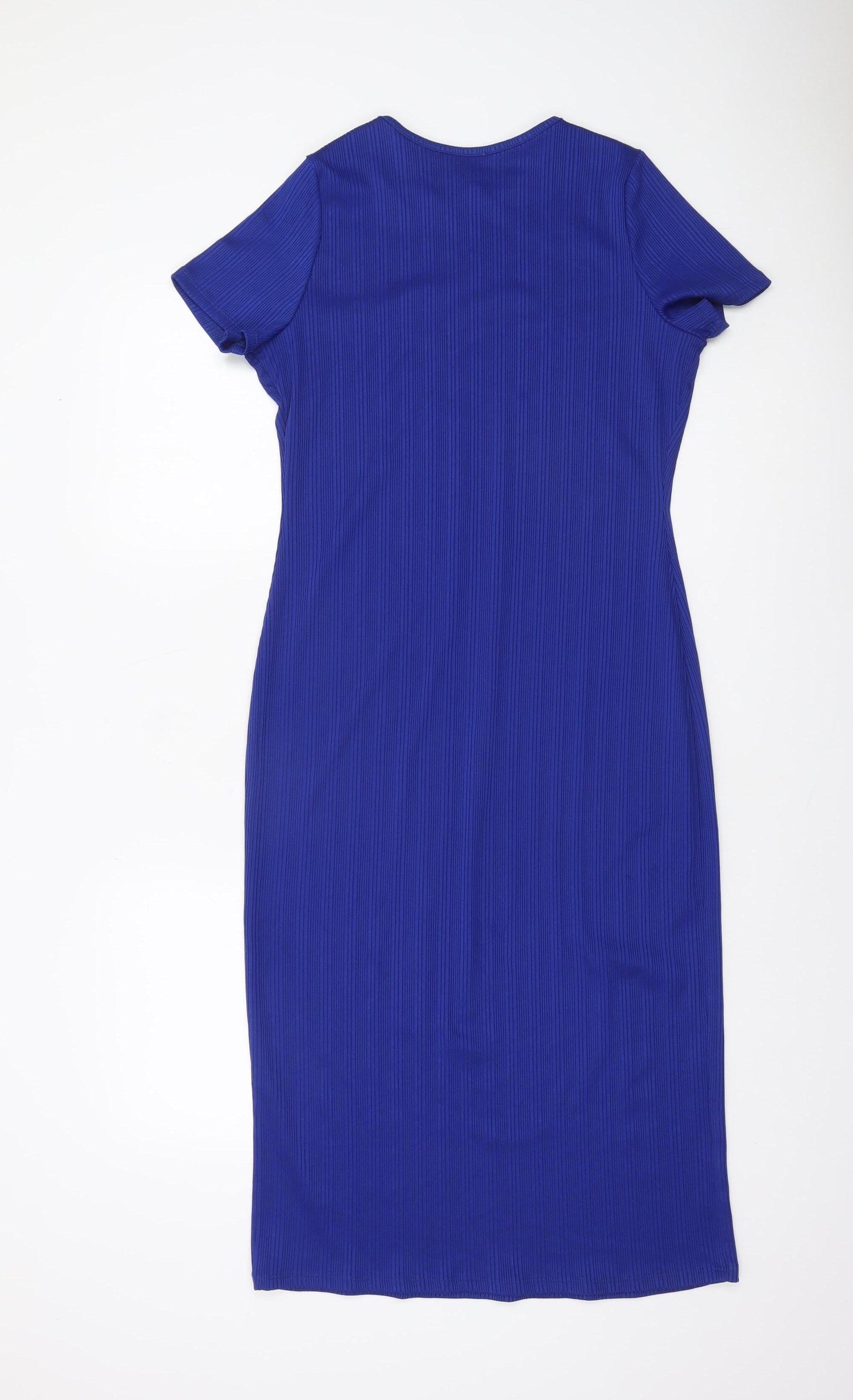 River Island Women’s Blue Bodycon Midi Dress Size 14
