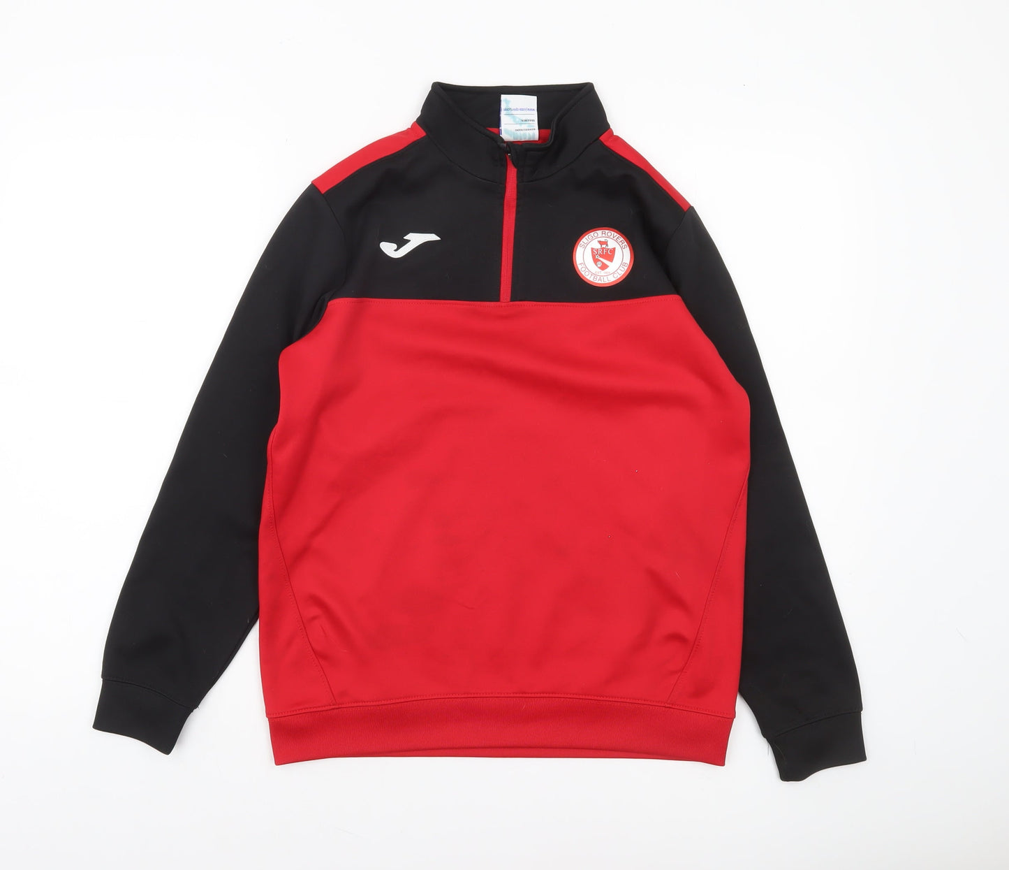 Joma Boys Red Black 1/4 Zip Training Sweatshirt 14 Years Regular Fit