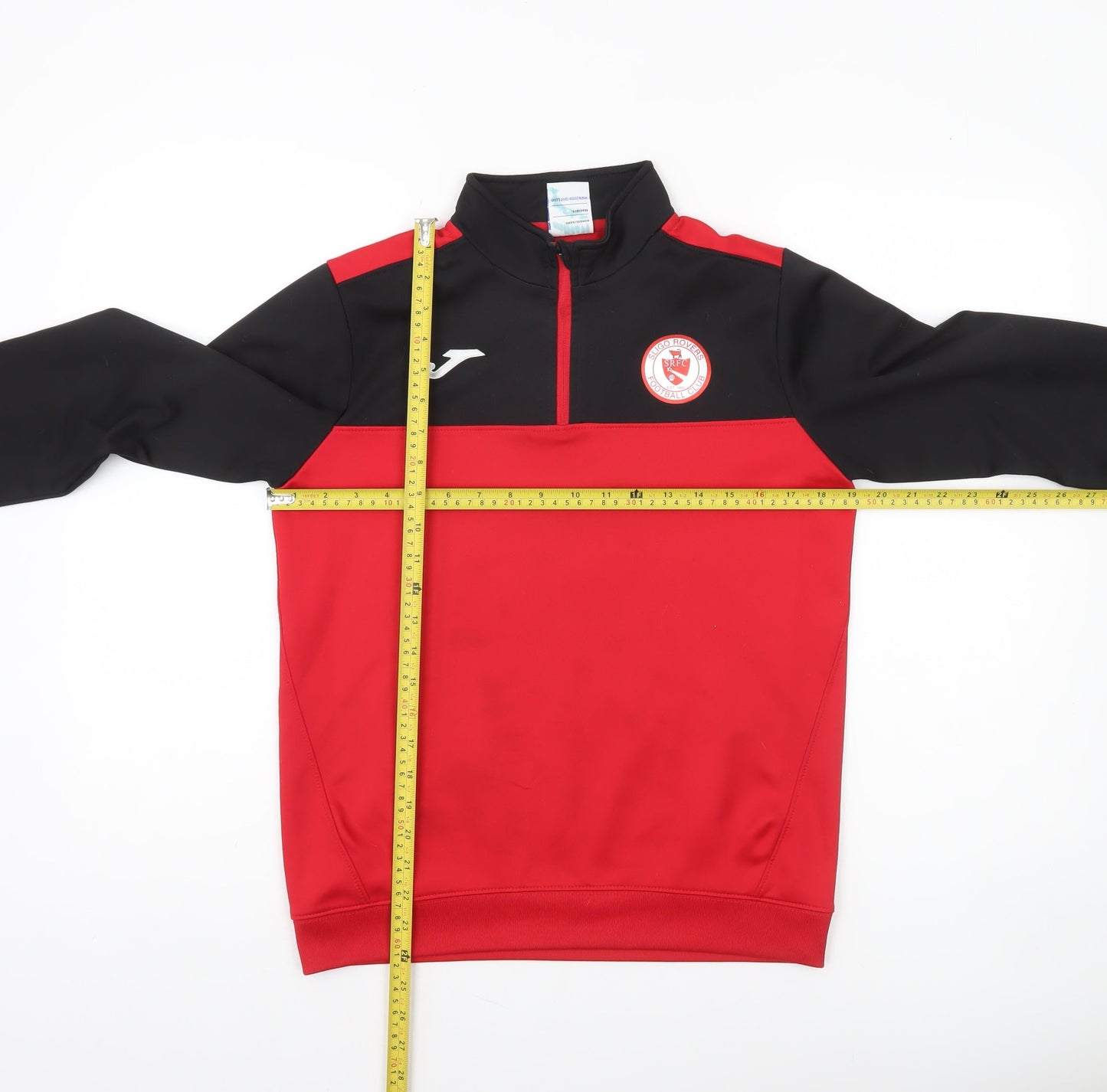Joma Boys Red Black 1/4 Zip Training Sweatshirt 14 Years Regular Fit