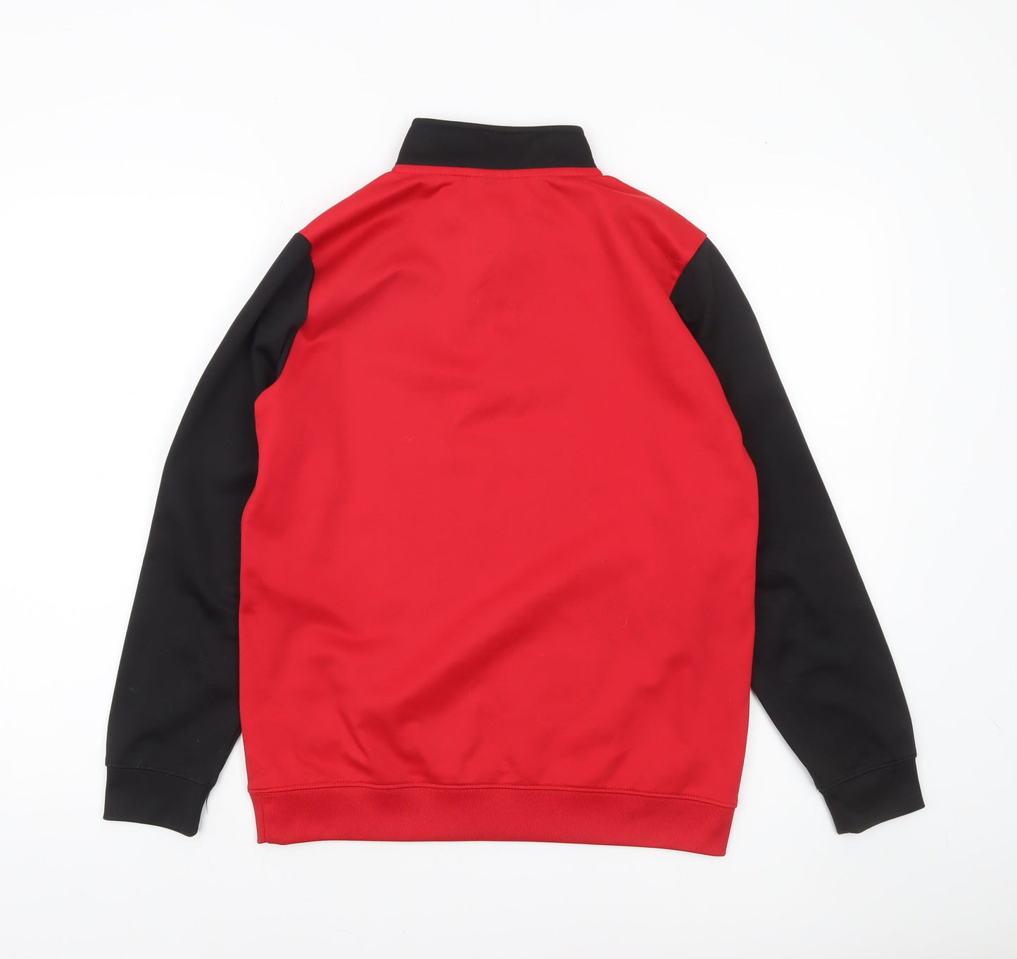 Joma Boys Red Black 1/4 Zip Training Sweatshirt 14 Years Regular Fit