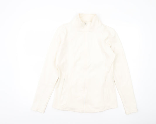Dunnes Stores Womens Ivory Softshell Full Zip Jacket Size 12