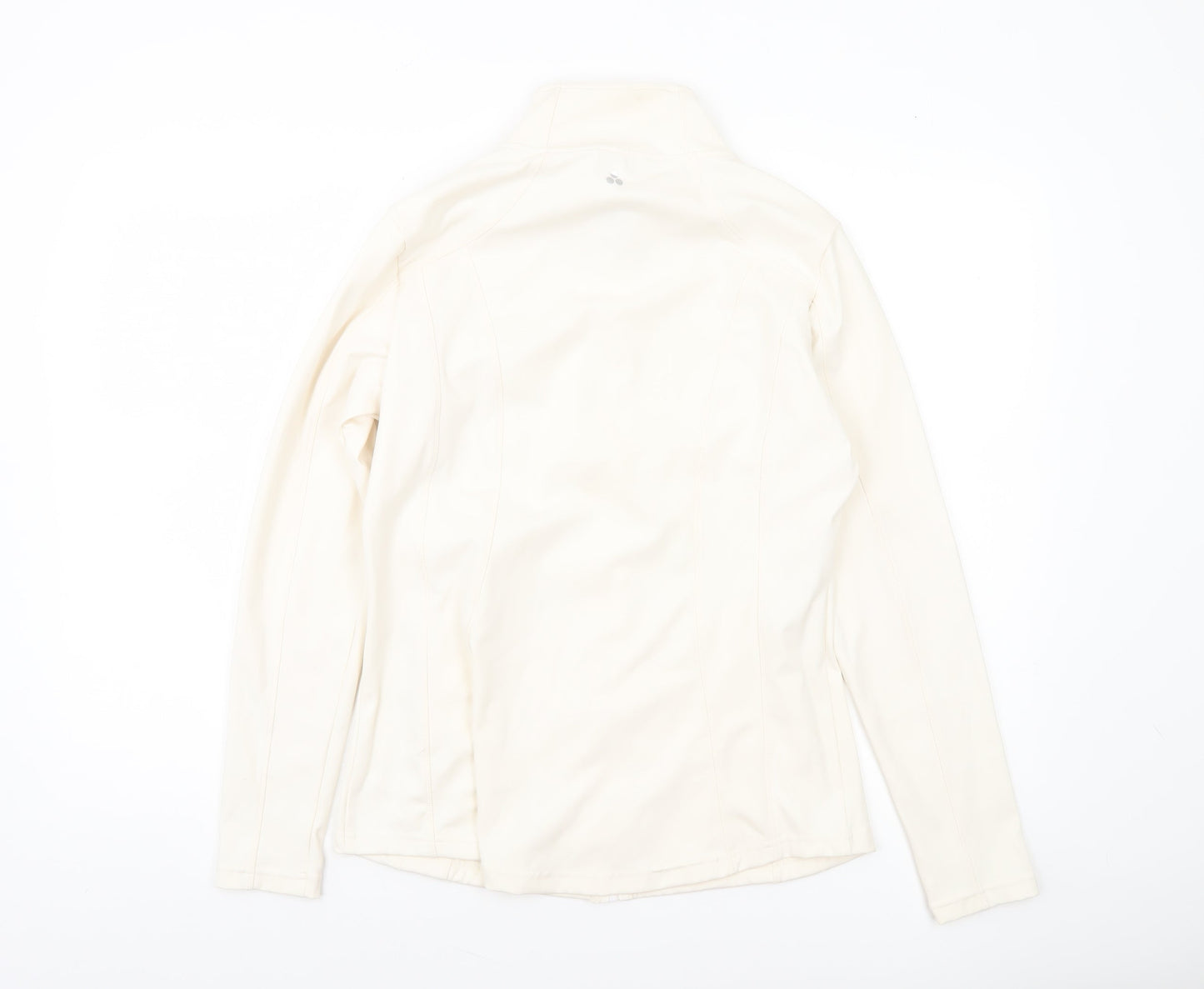 Dunnes Stores Womens Ivory Softshell Full Zip Jacket Size 12