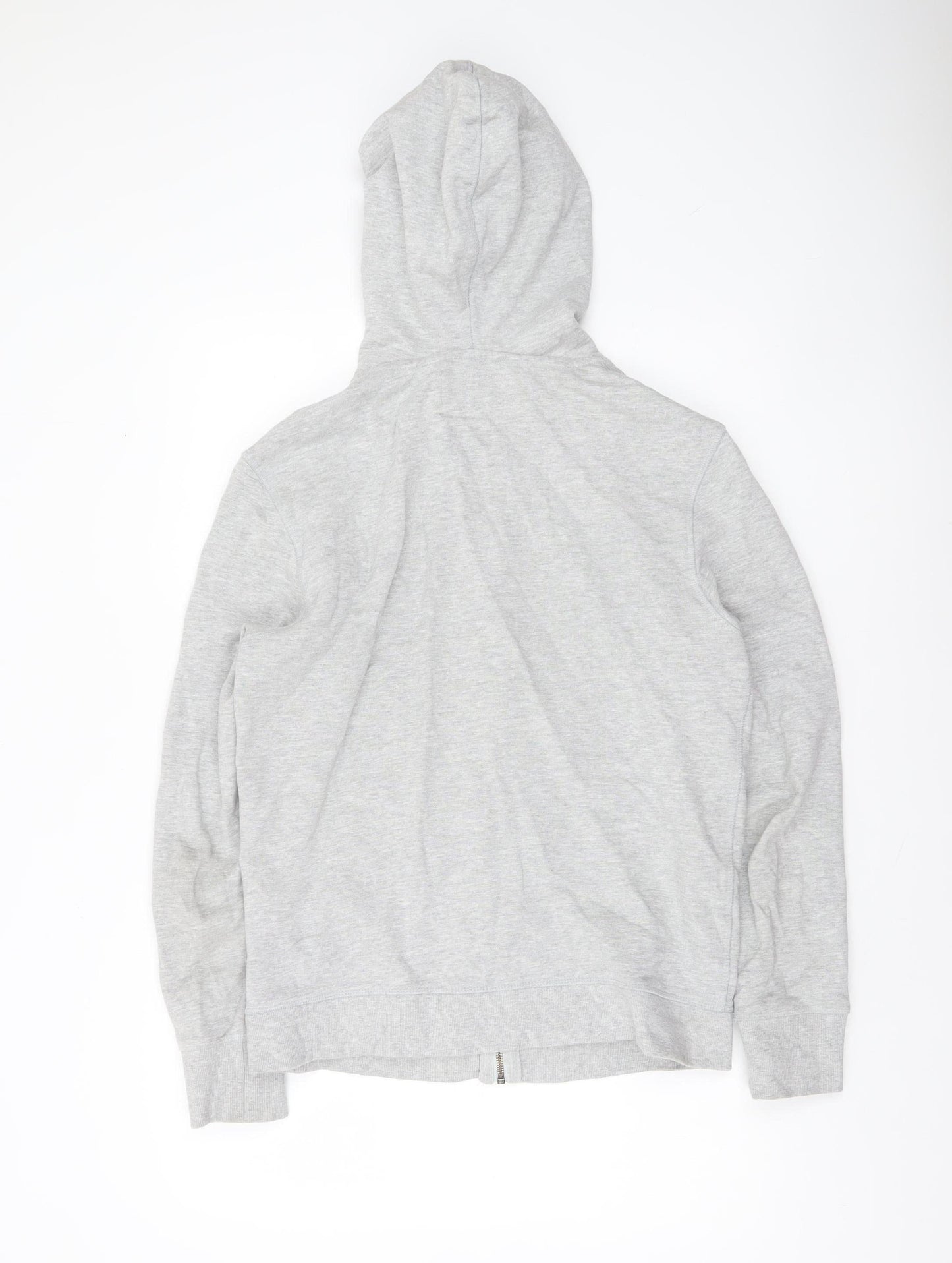 Jack Wills Men’s Grey Full Zip Hoodie Size S Cotton Fleece