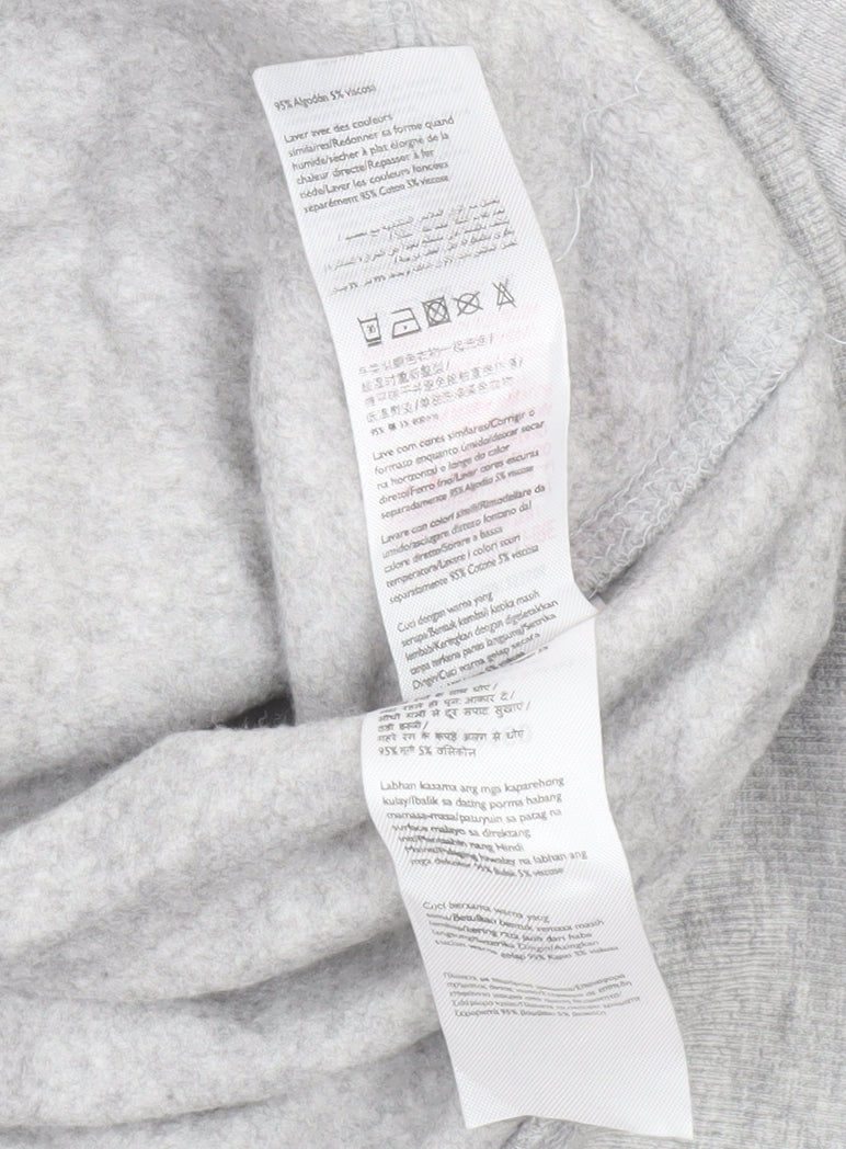 Jack Wills Men’s Grey Full Zip Hoodie Size S Cotton Fleece