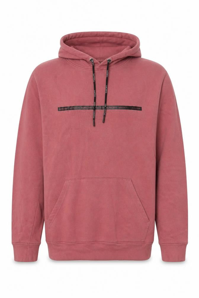 Koncept Men's Pink Pullover Hoodie Medium Cotton Blend Graphic