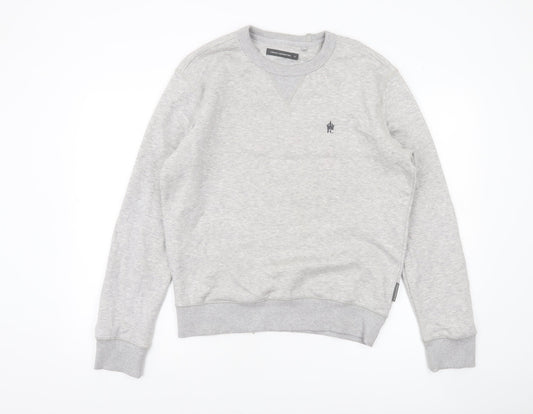 French Connection Men's Grey Sweatshirt S Regular Crew Neck Pullover