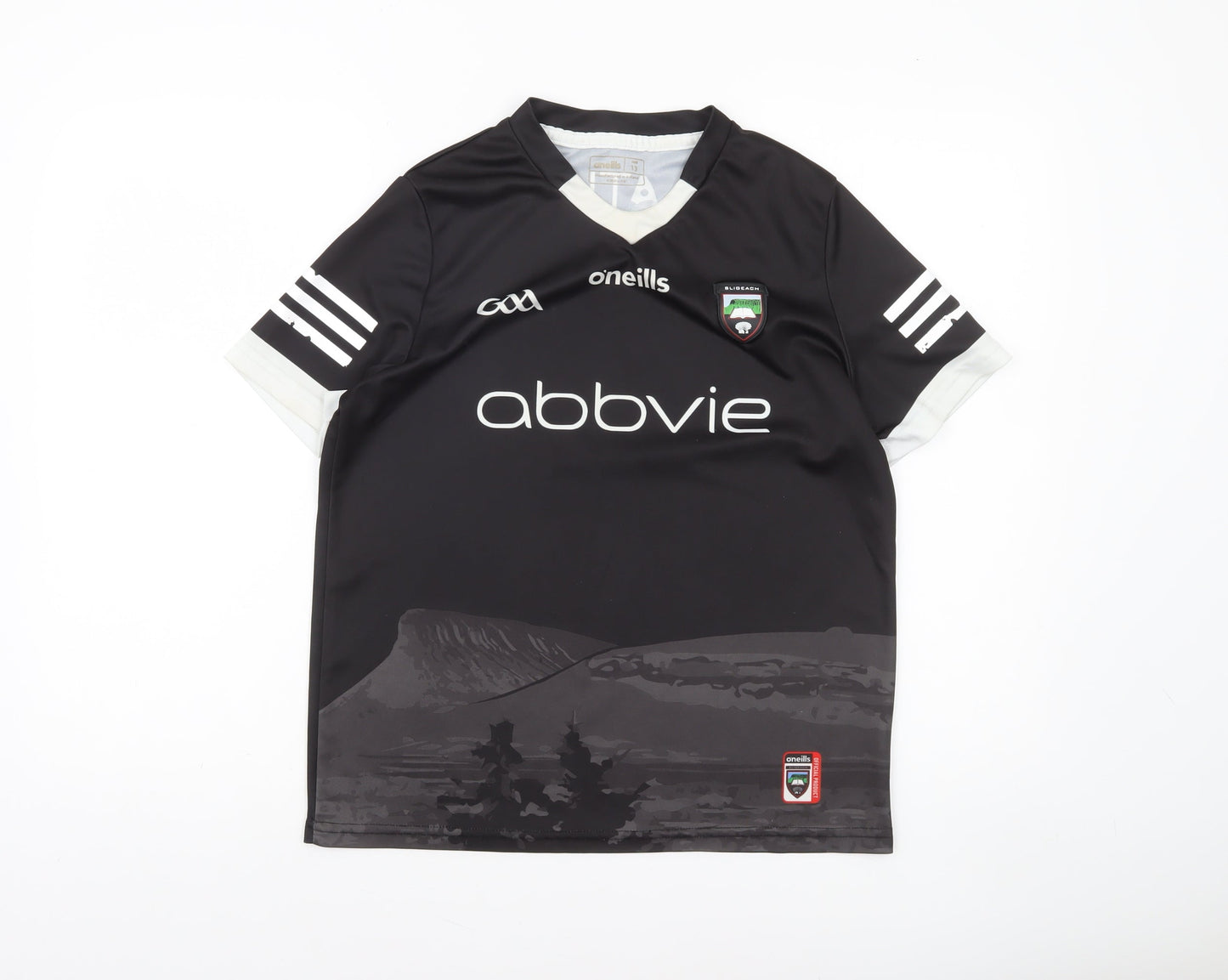 O’Neills Boys Black Football Jersey T-Shirt Age 13 Lightweight Sports Top