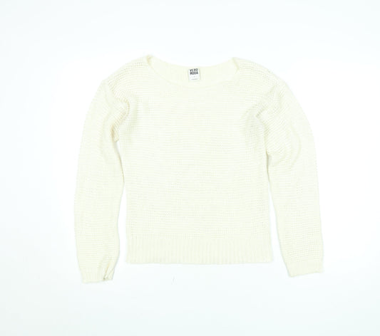 Vero Moda Women’s Ivory Chunky Knit Pullover Jumper Size S