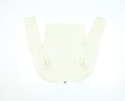 Vero Moda Women’s Ivory Chunky Knit Pullover Jumper Size S