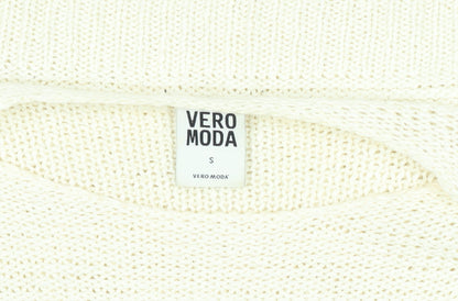 Vero Moda Women’s Ivory Chunky Knit Pullover Jumper Size S
