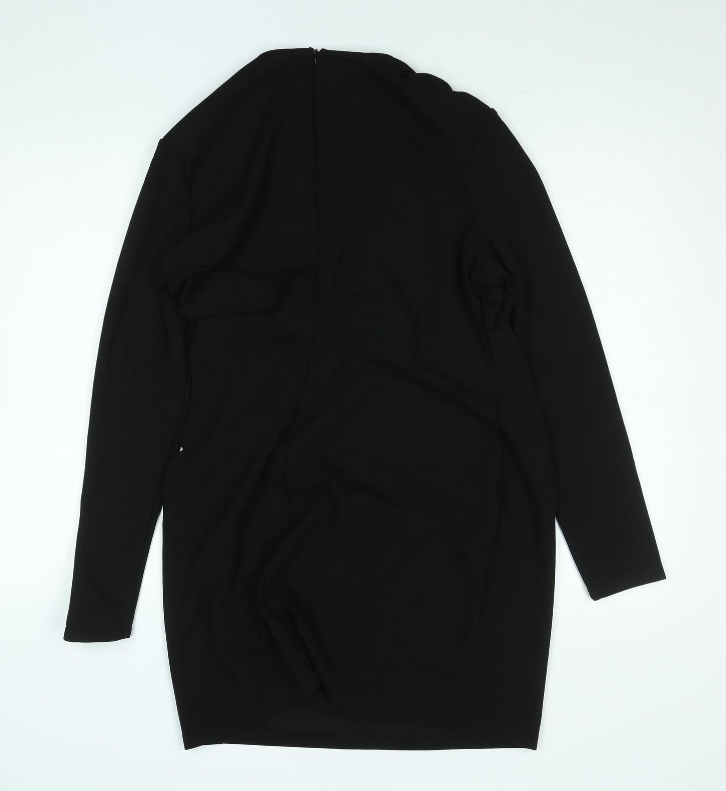 Primark Women’s Black Long Sleeve Bodycon Knee Length Dress L