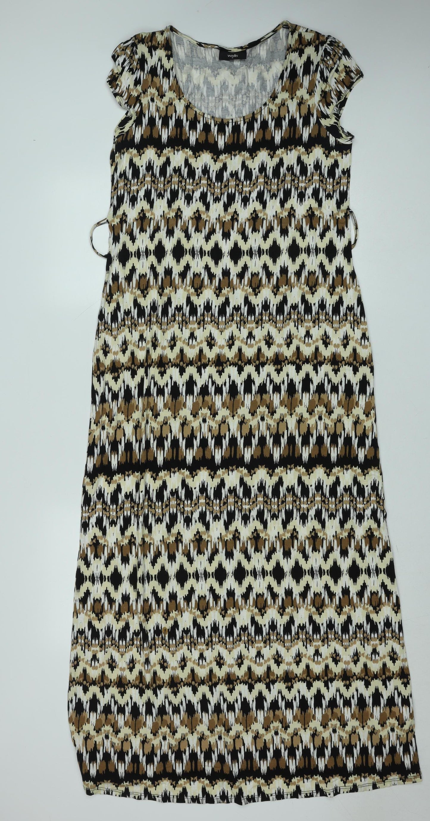 Wallis Women’s Multicoloured Geometric Shift Midi Dress M