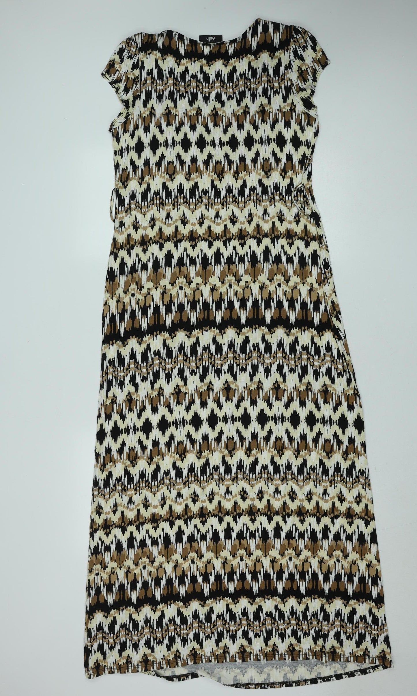Wallis Women’s Multicoloured Geometric Shift Midi Dress M