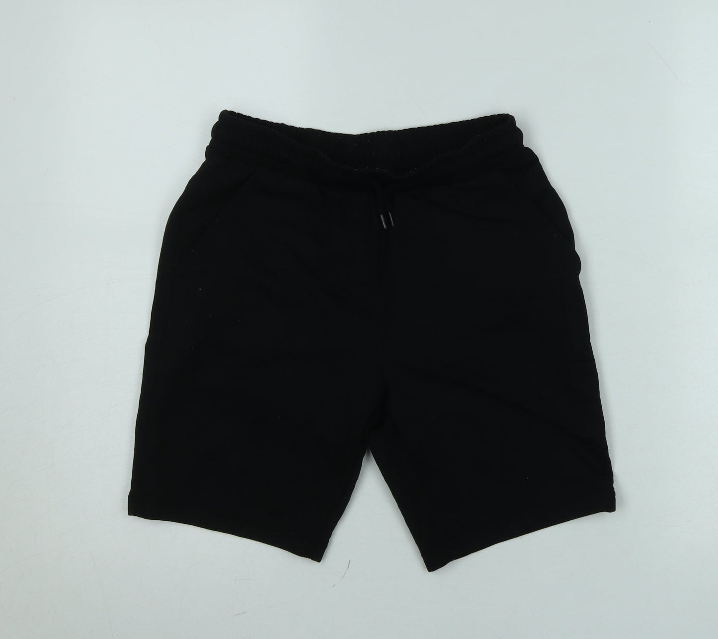 Dunnes Stores Boys Black Athletic Jersey Shorts Size 27in Elastic Waist