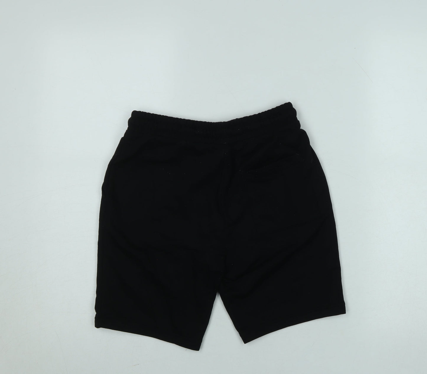 Dunnes Stores Boys Black Athletic Jersey Shorts Size 27in Elastic Waist