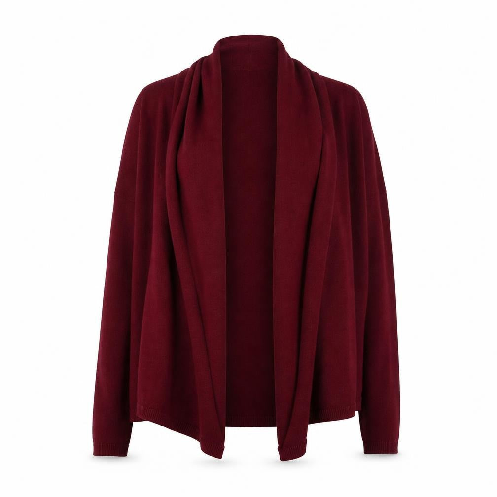 Dunnes Women's Red Long Sleeve Open Front Cardigan Size S