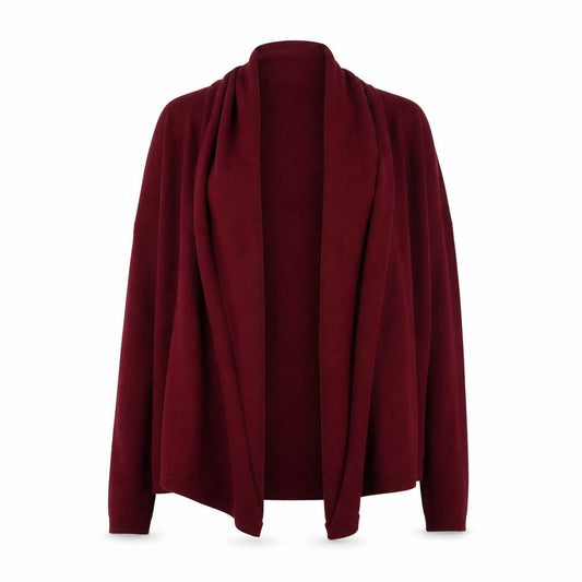 Dunnes Women's Red Long Sleeve Open Front Cardigan Size S