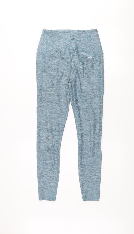 MP Womens Blue Seamless Gym Leggings Size S Slim Fit Activewear