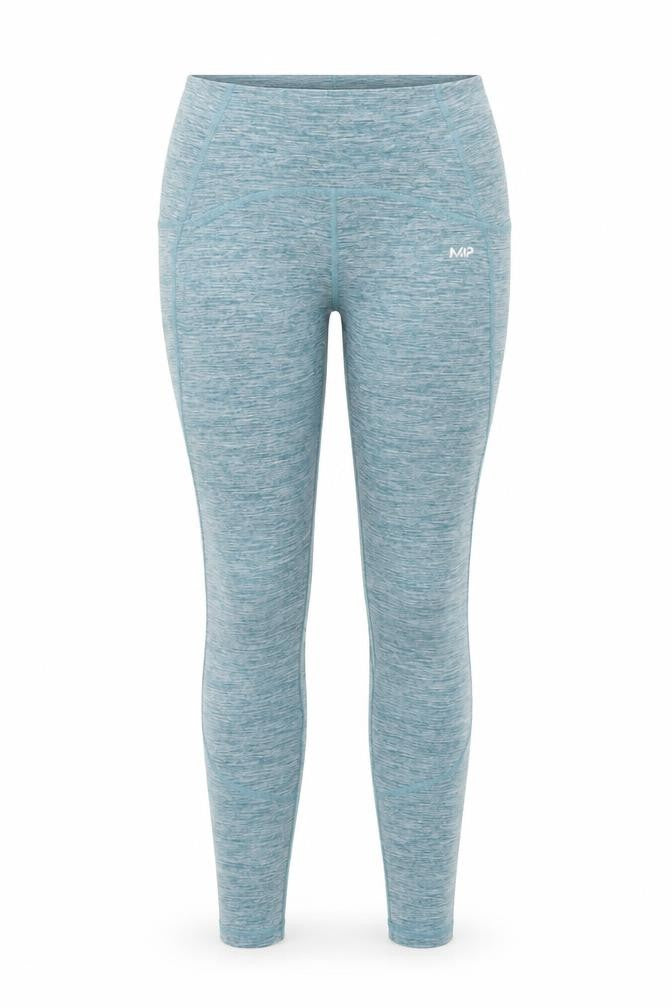 Myprotein Womens Blue Seamless Gym Leggings Size S Slim Fit Activewear