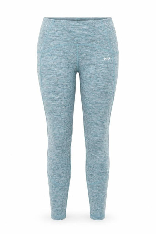 Myprotein Womens Blue Seamless Gym Leggings Size S Slim Fit Activewear