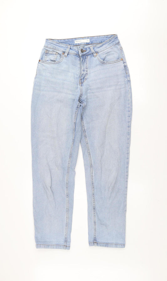 Dunnes Women's Blue Boyfriend Jeans Size 8 Relaxed Fit Denim