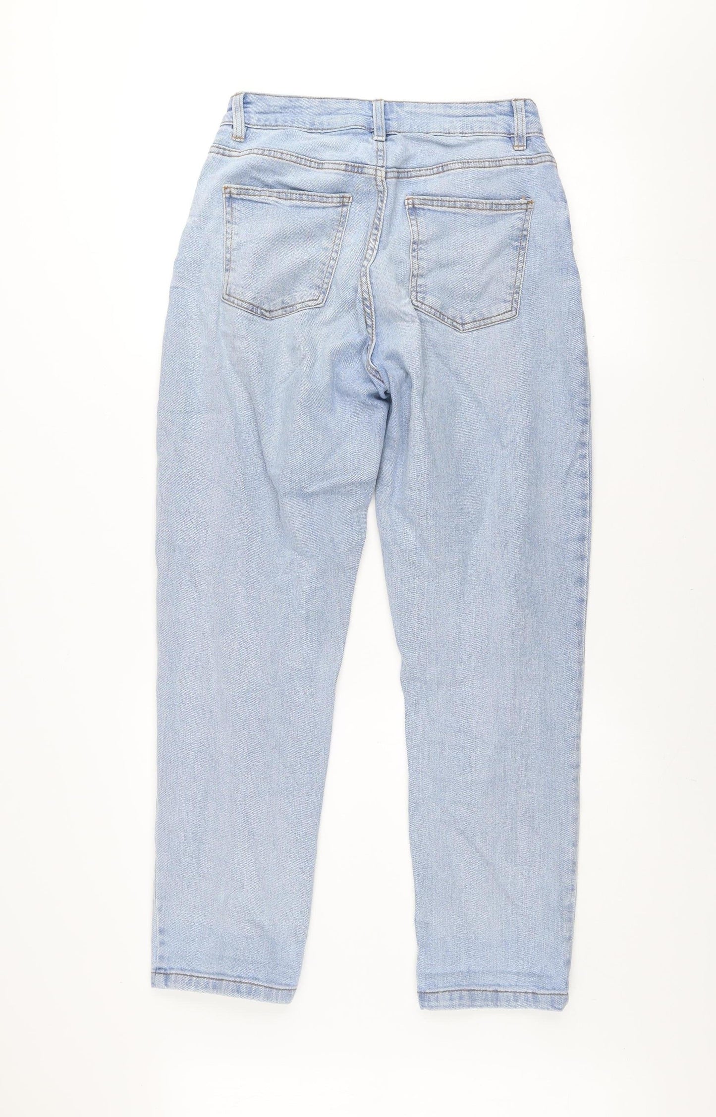 Dunnes Women's Blue Boyfriend Jeans Size 8 Relaxed Fit Denim