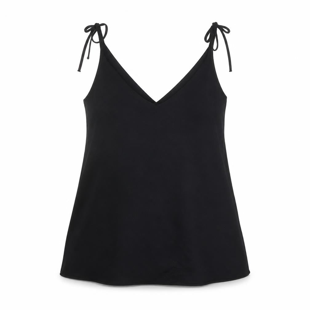 River Island Women’s Black V-Neck Camisole Tank Top Size 10