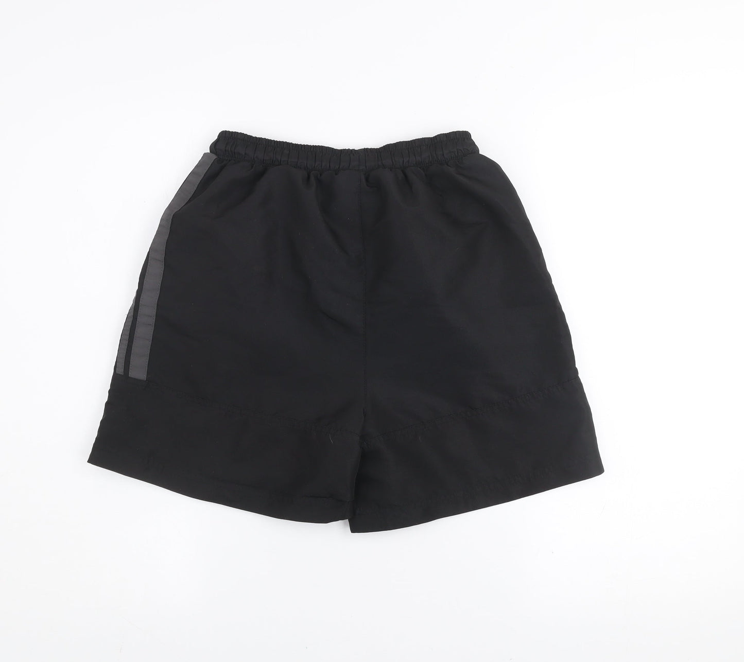 Lonsdale Boys Black Athletic Sports Shorts 13 Years Polyester Quick Dry