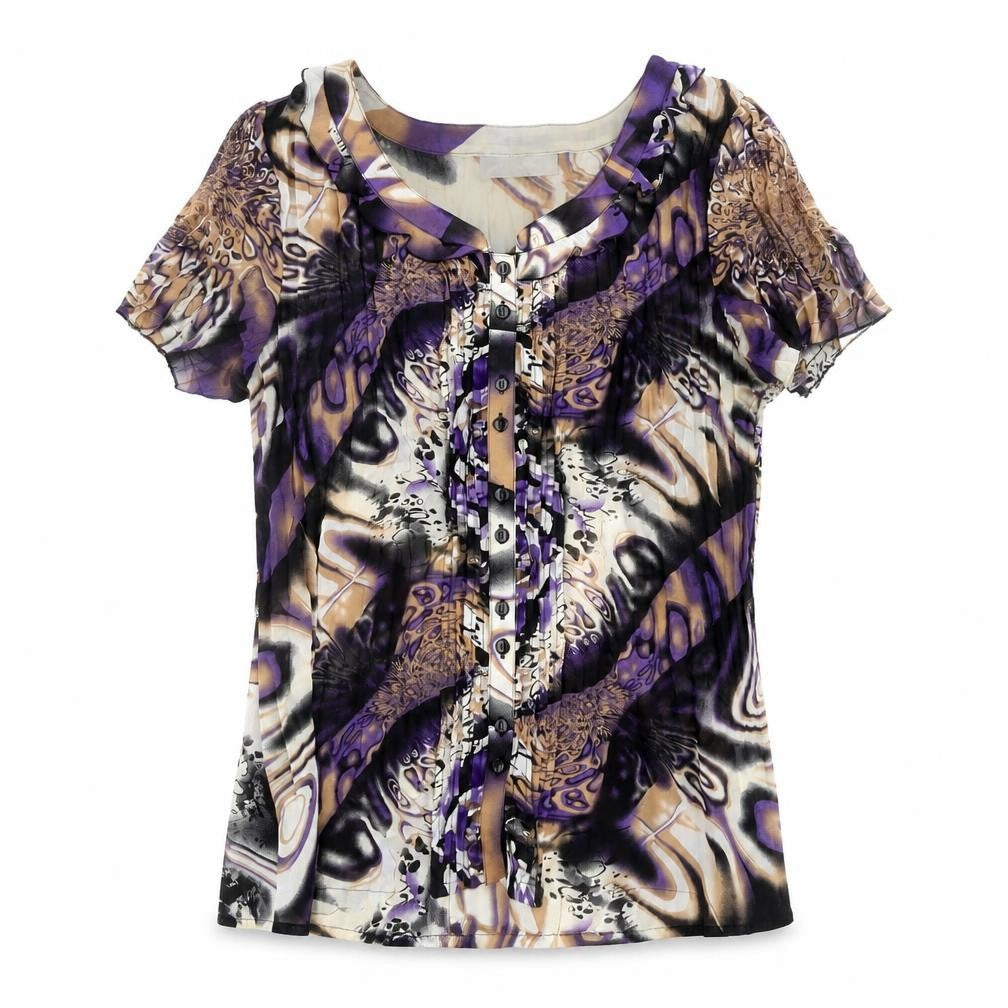 Just Elegance Women's Multicoloured Size 16 Tunic Blouse