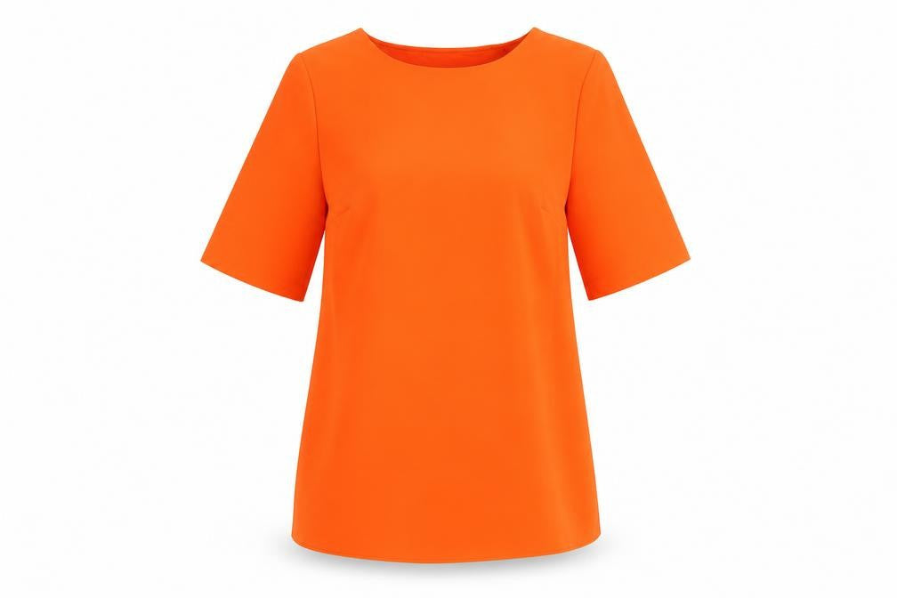 Dunnes Women’s Orange Short Sleeve Blouse Size S