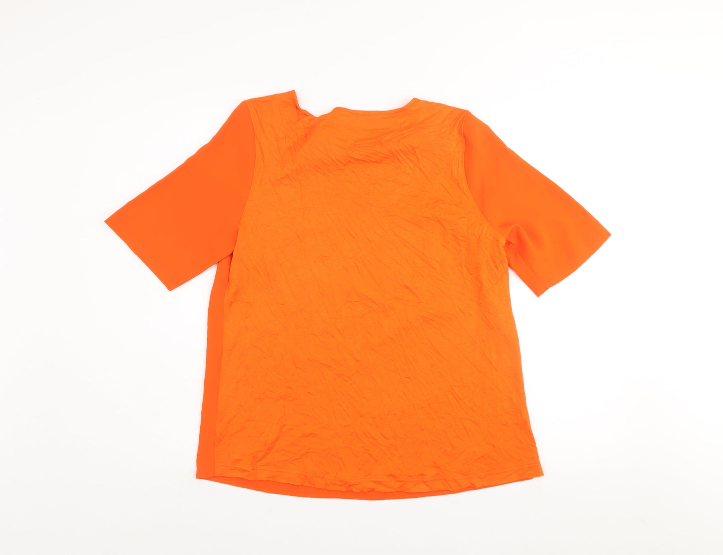 Dunnes Stores Women’s Orange Short Sleeve Blouse Size S