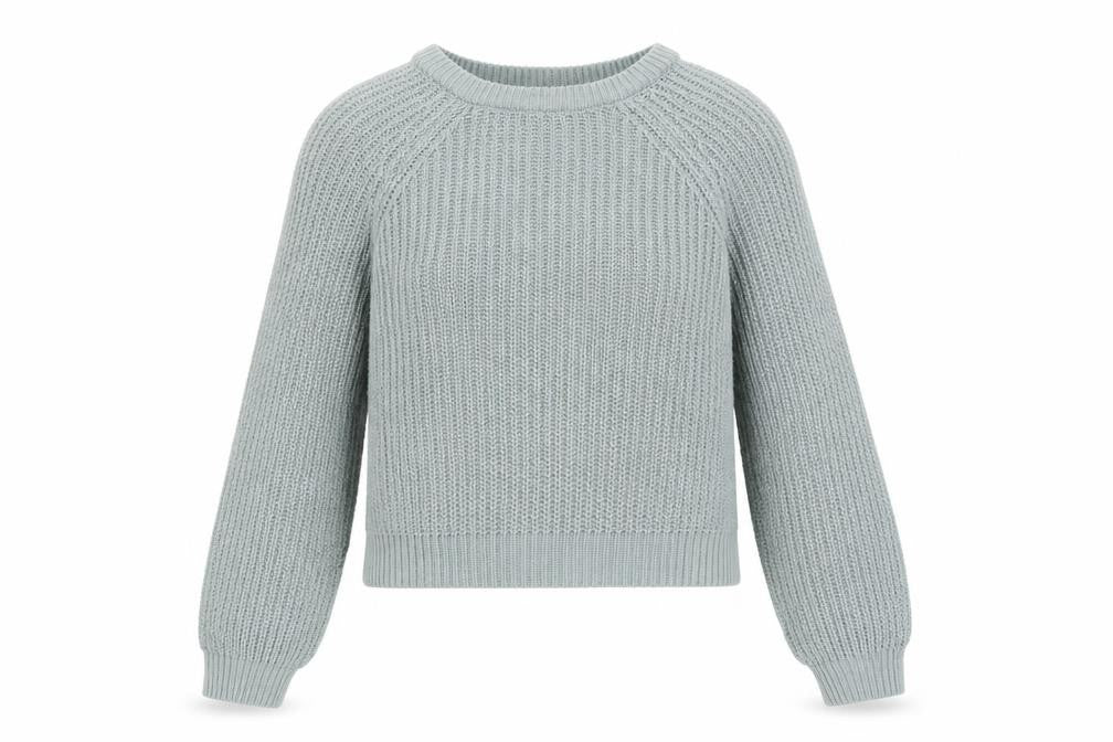 Vero Moda Women’s Green Chunky Knit Crew Neck Jumper Size S