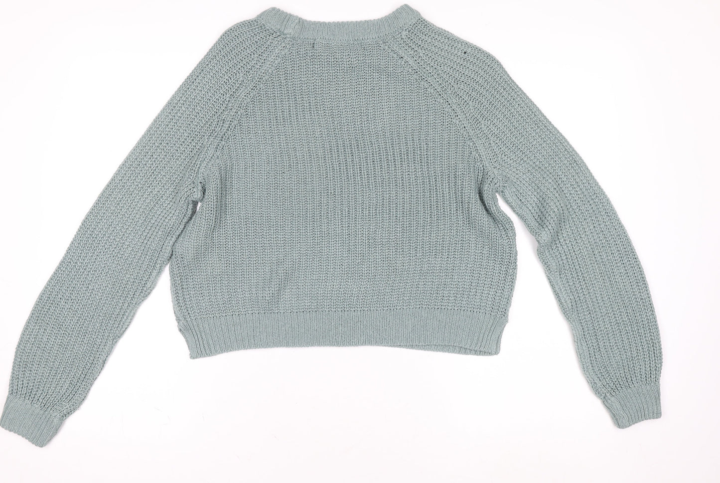 Vero Moda Women’s Green Chunky Knit Crew Neck Jumper Size S