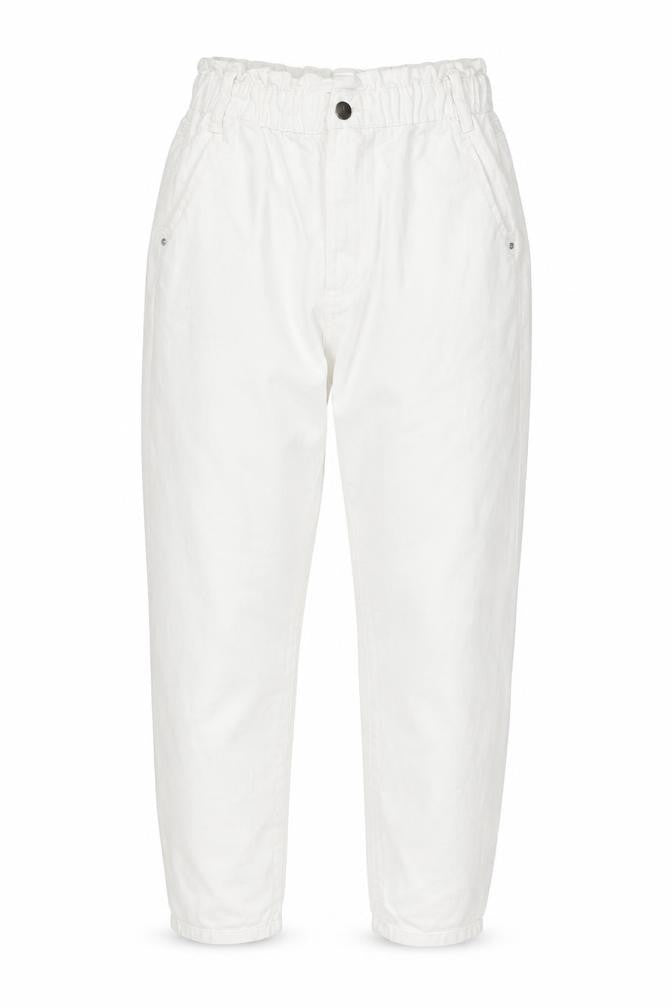 Savida Women’s White High Rise Mom Jeans Size 8 Cotton Denim
