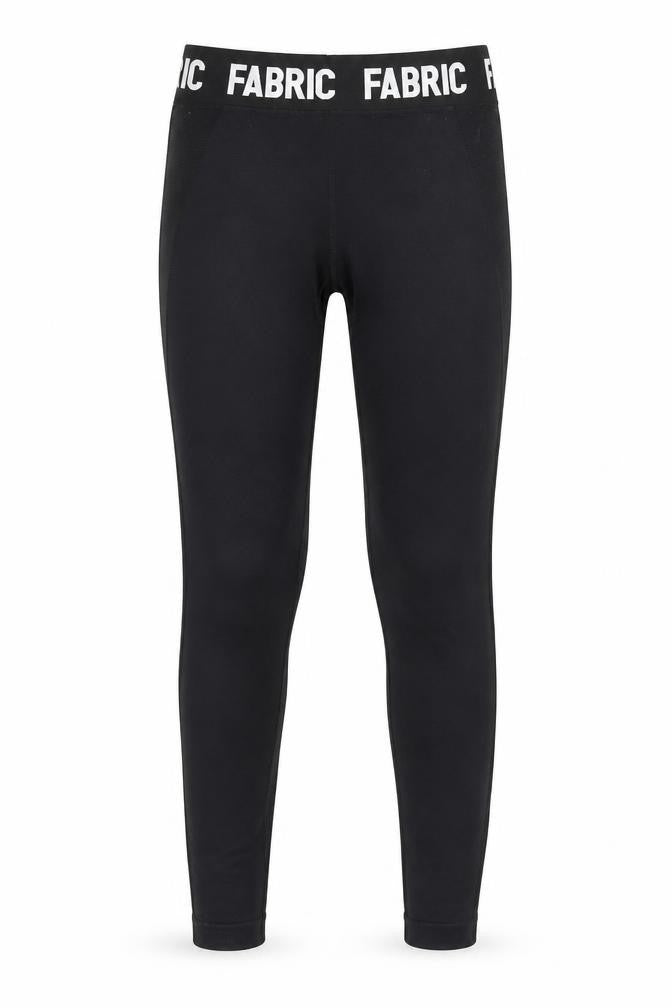 Fabric Girls Black Ankle Leggings S Elastic Waist Stretch Jersey
