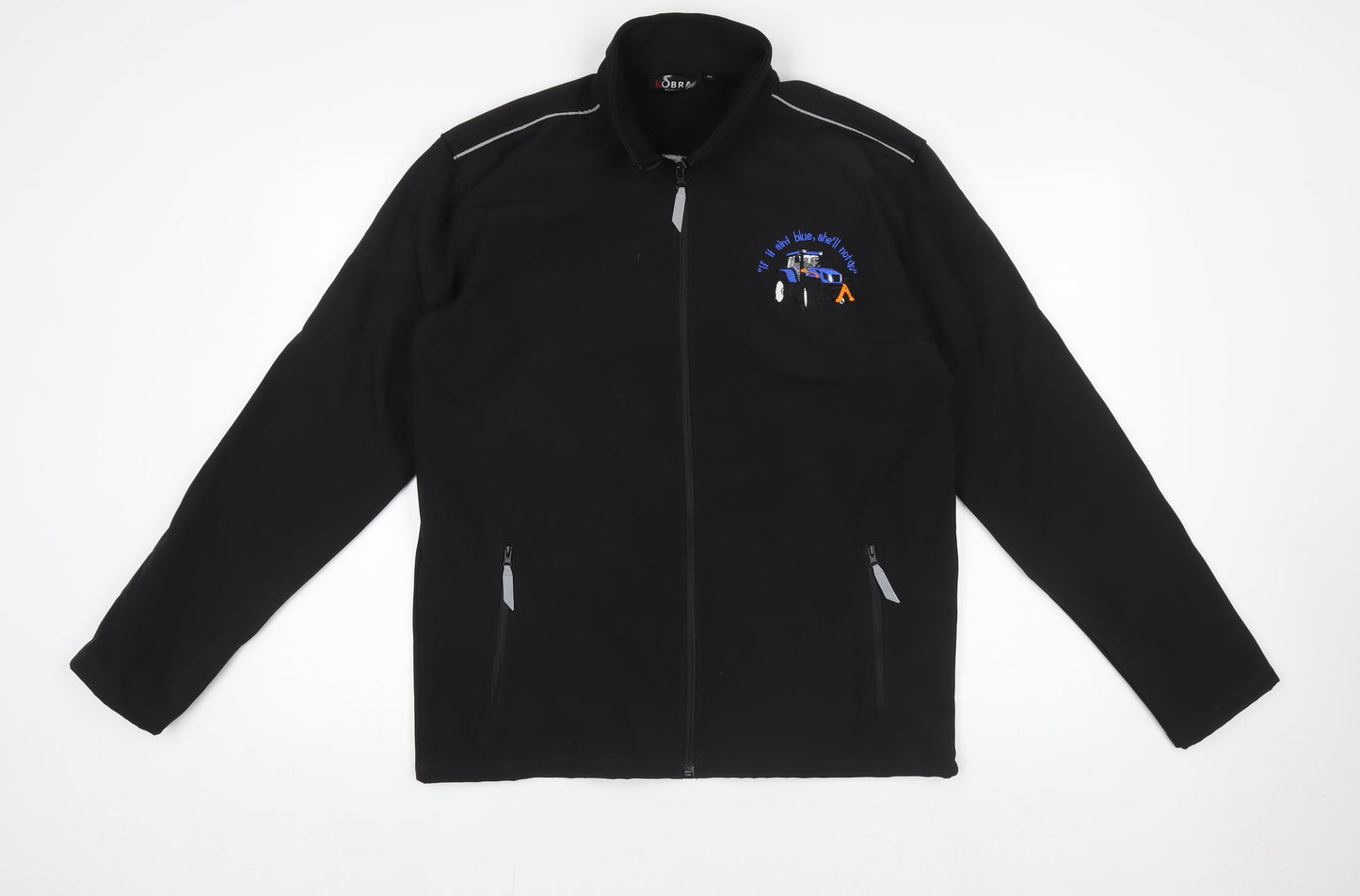 Kobra Workwear Mens Black M Softshell Embroidered Jacket