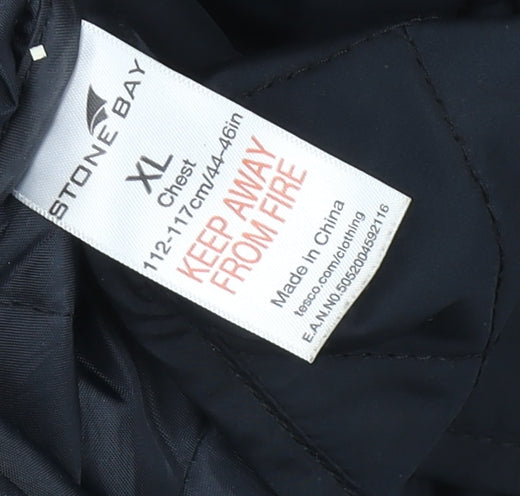 Stone Bay Women’s Black Quilted Mid-Length Jacket XL