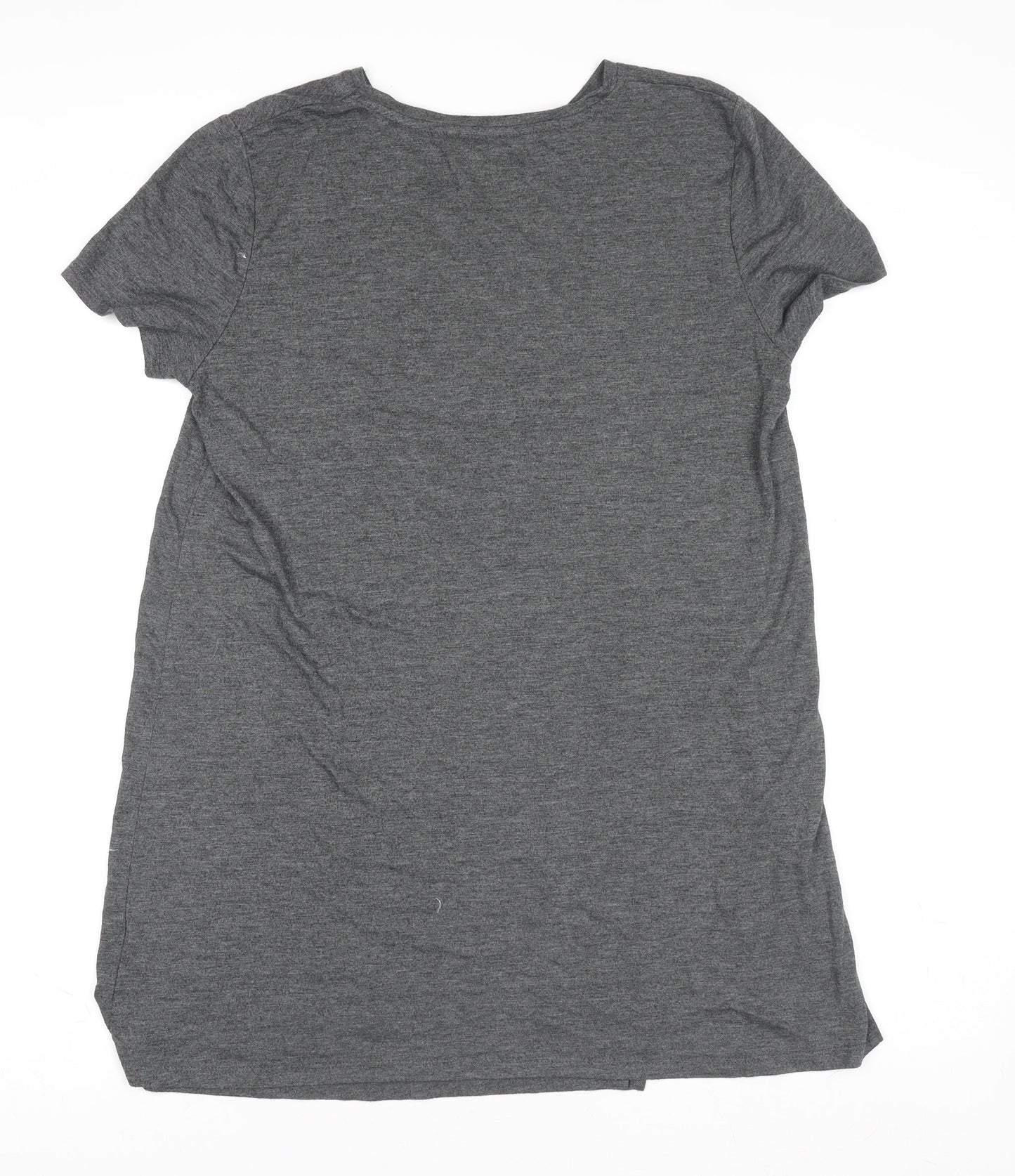 Atmosphere Womens Grey T-Shirt Size 14 Casual Studded Haute Chic