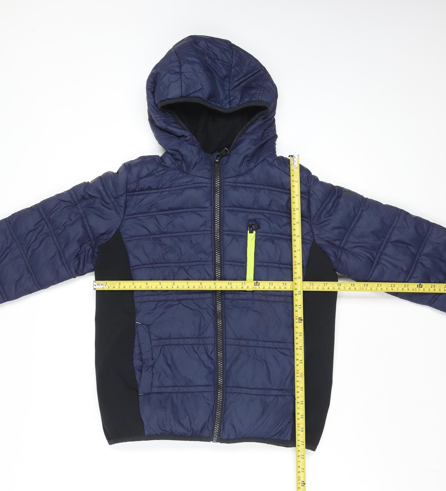 Michael Kors Boys Blue Hooded Padded Zip Jacket 10 Years Nylon Polyester