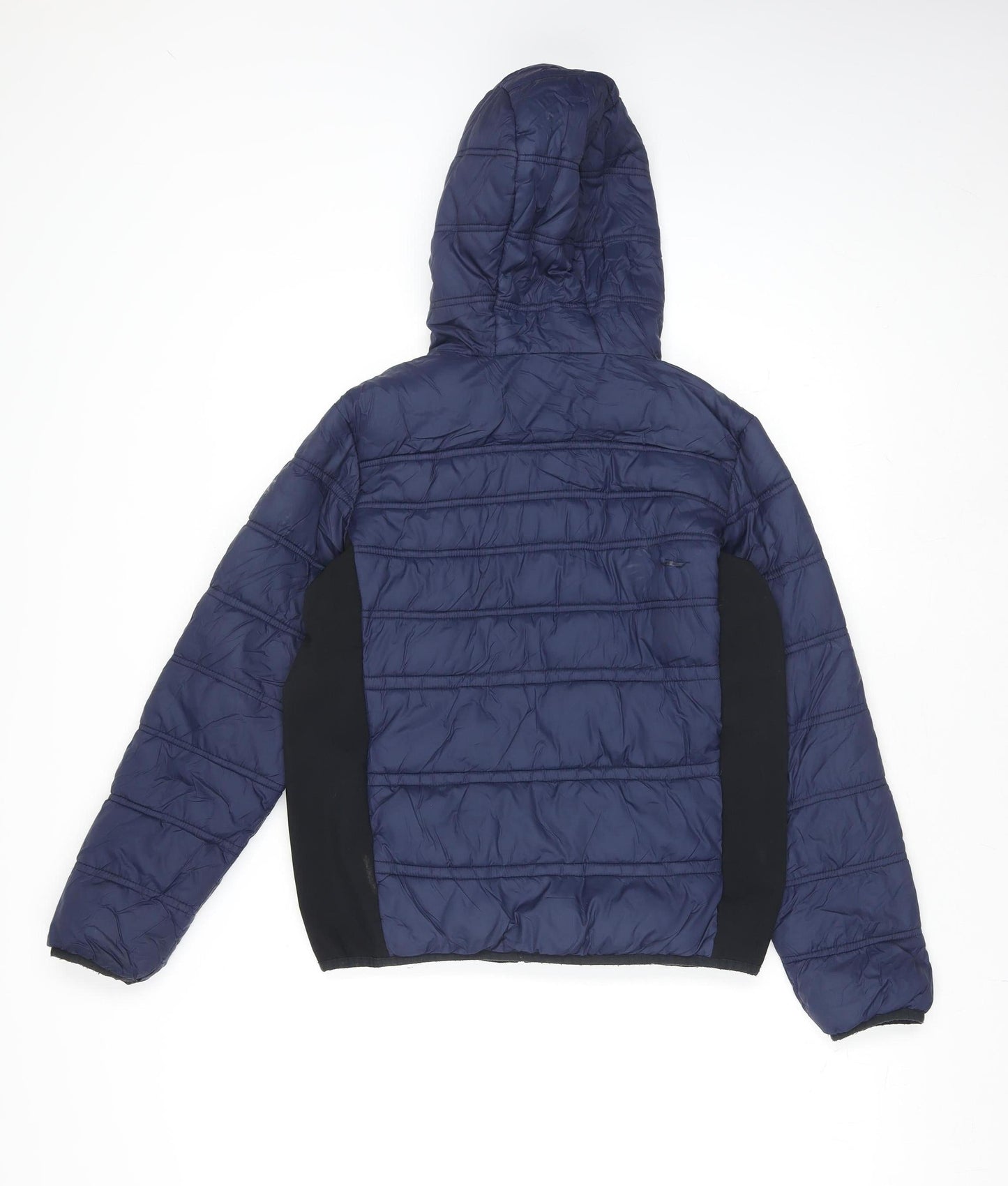 Michael Kors Boys Blue Hooded Padded Zip Jacket 10 Years Nylon Polyester