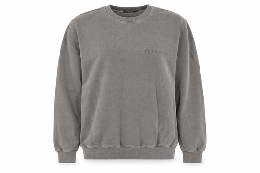 PRETTYLITTLETHING Women’s Grey Pullover Jumper PLT Sport Logo M Cotton Blend