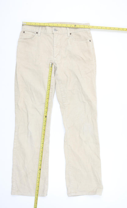Gap Women's Beige Corduroy Bootcut Stretch Trousers Size 8