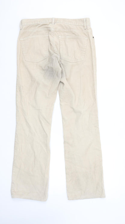 Gap Women's Beige Corduroy Bootcut Stretch Trousers Size 8